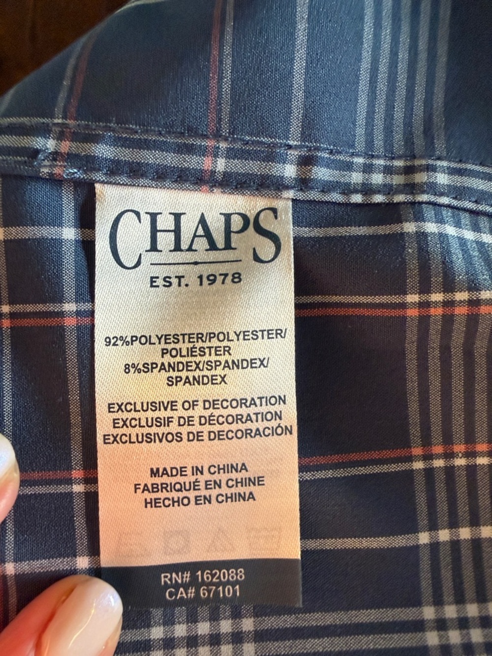 Chaps Everyday Performance button down, Size Medium - Picture 8 of 8